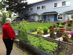 O'Donnell shows CDNews some of the fantastic gardens in the neighborhood