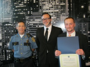 (From left to right) Capt. Wilson, Gregg McCormick, and Steven Anderson. Photo courtesy of SPD.